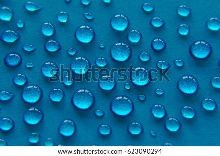 drops on blue paper