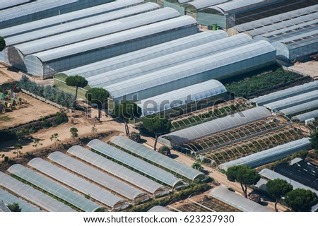 greenhouses from the air