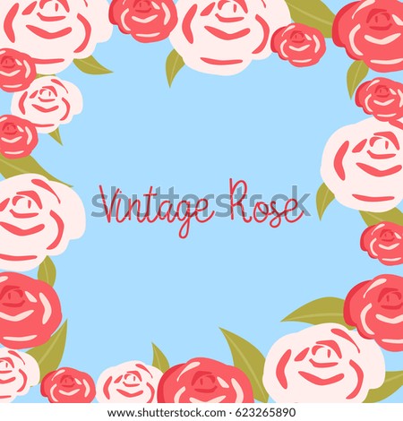 Vintage rose background