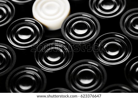 One of the crowd. Leader. Black and white. Texture of drafts. Abstract image. Desktop wallpapers.