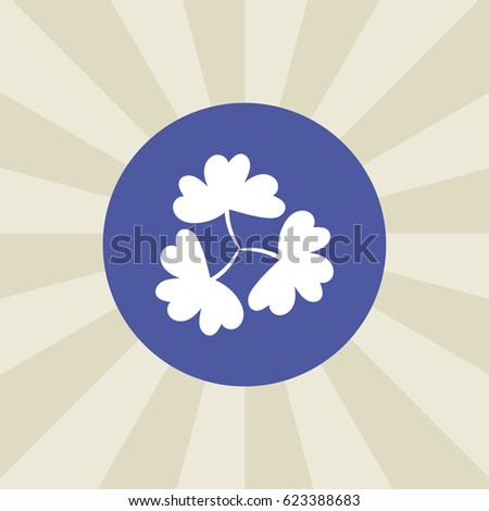 flower icon. sign design. background