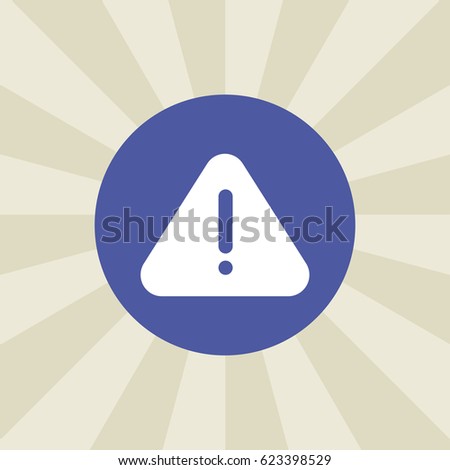 exclamation icon. sign design. gradient background