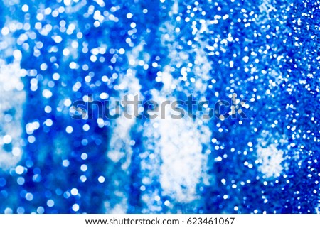 blue  bokeh glitter vintage lights background defocused