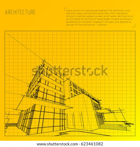 Architecture grid blueprint background sample