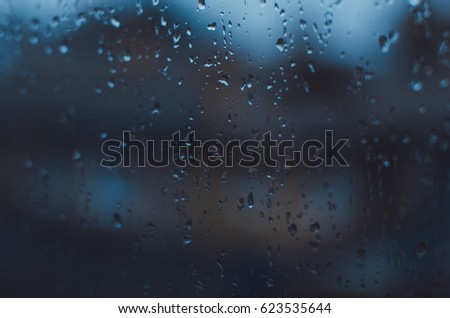 Rainy days,Rain drops on window,rainy weather,rain background,rain and bokeh.
