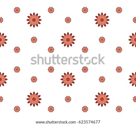 Vector seamless pattern with flowers. Can be use for background, textile, Wallpaper, tiles.