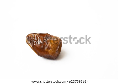 date isolated on white
