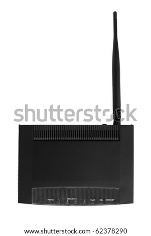 Modern new modem on a white background