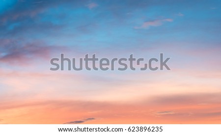 orange cloud background sky