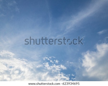 nature background with blue sky