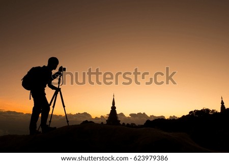 Travel and take pictures of the sunset at the mountain.