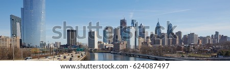 Skyline view of Philadelphia, Pennsylvania - USA