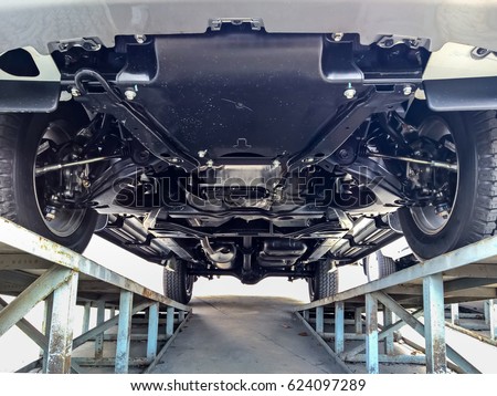 Suspension car, Chassis Royalty-Free Stock Photo #624097289