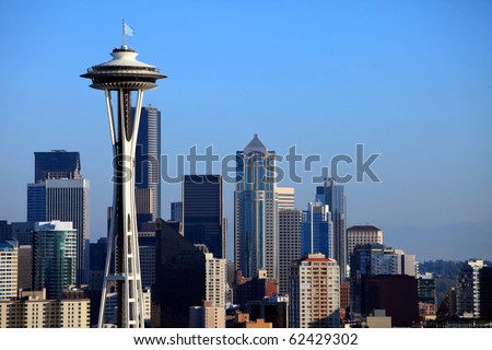 Seattle downtown skyline, WA.