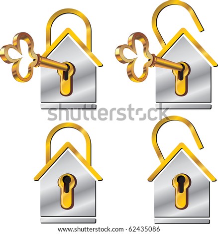 Illustration icon - trade sale of business house. clip-art sample of web buttons.