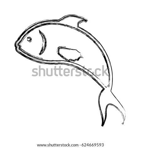 Fish sea animal symbol