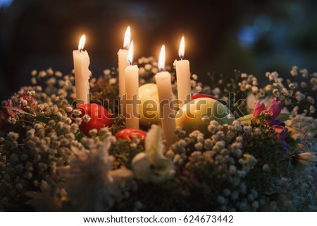 Festive candles