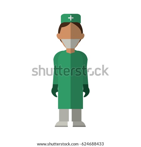 surgeon doctor wearing clothes medical uniform