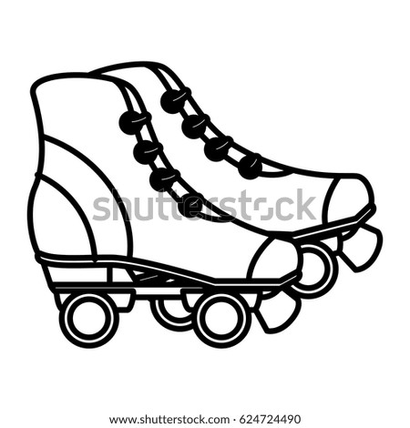 skates wheels isolated icon