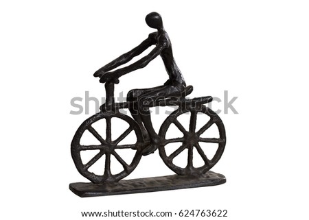 The toy bicycle for decor