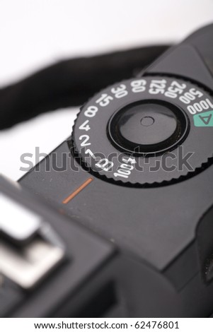 the shutter speed selector and a reflex camera photos
