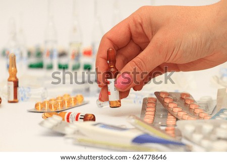 Medicines and hand