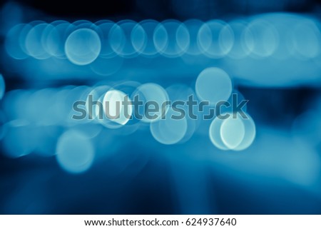 Bokeh City background with blue chromemono filter