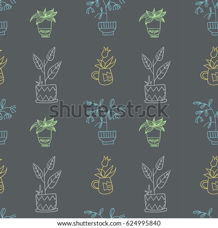 Home plants pattern