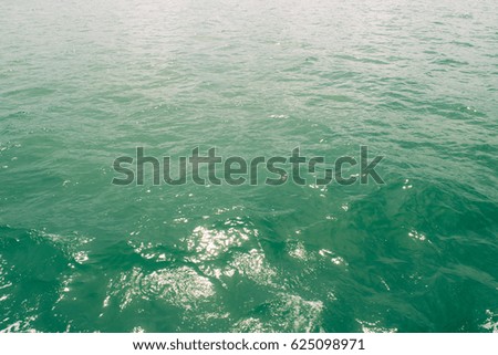 Beautiful emerald sea