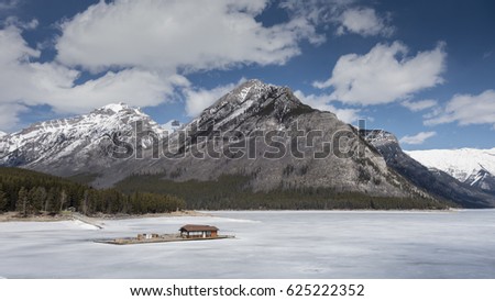 The Rocky Mountains on a spring day