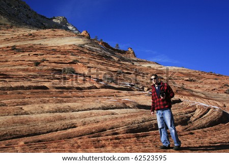 Zion hiker