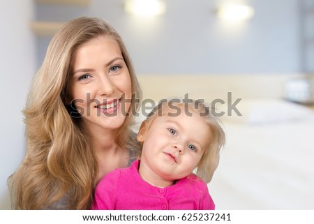 Mother and Daughter. Happy Family