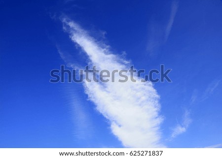 blue sky and white clouds sunny, closeup of photo
