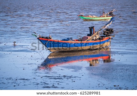 Seascape  Fisherman's fishing boat 