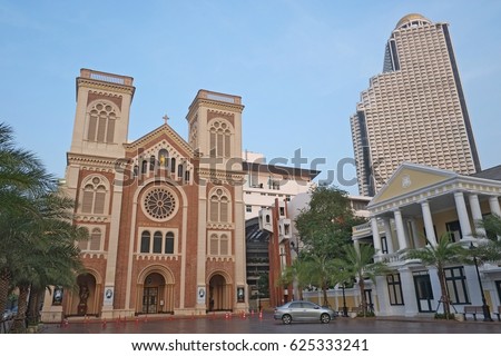 Assumption Church, Bangrak,Thailand Royalty-Free Stock Photo #625333241