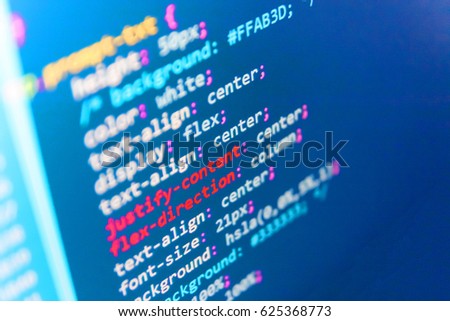Data network hardware Concept. Abstract source code background. Abstract IT technology background.  Abstract screen of software. Programming of Internet website. 
