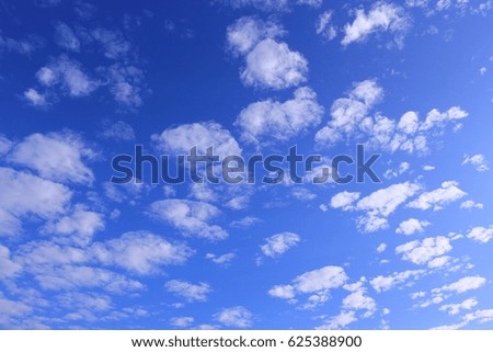 Sky with tiny cloud 
