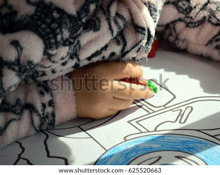 drawing with a child
