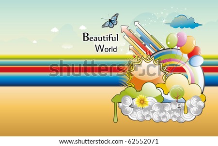 abstract sky vector illustration