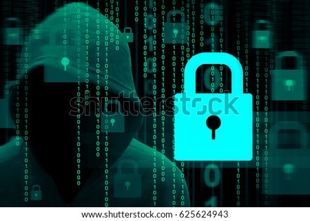 Computer hacker or Cyber security concept background