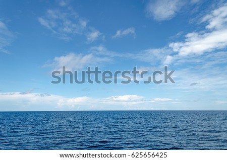 Beautiful water of the ocean with Sky at Koh ha, Similan No.5, a Group of Similan Islands in The Andaman Sea Thailand.
