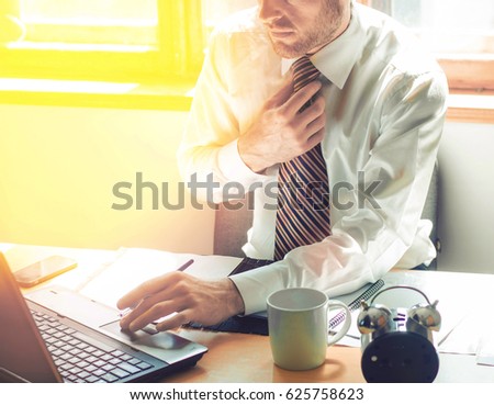 businessman and laptop