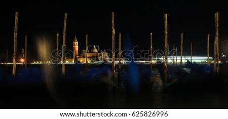 Night, San Giorgio Maggiore, Venice, Italy, Europe