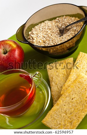 Picture of served healthy breakfast