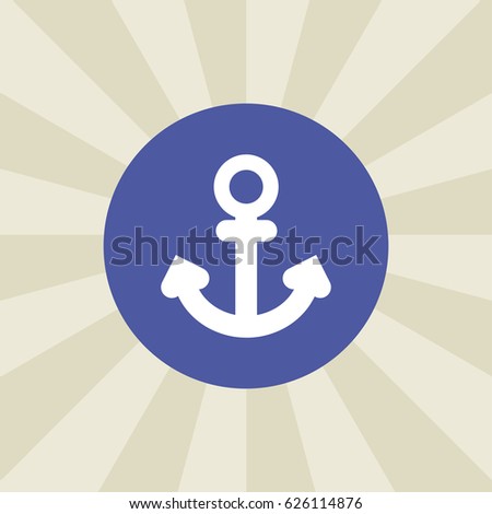 anchor icon. sign design. background