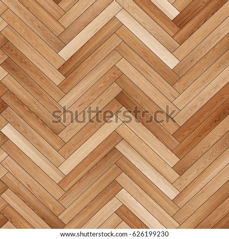 Seamless wood parquet texture (herringbone sand color)