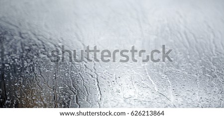 Rain through the glass