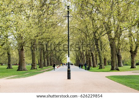 Spring in Hyde Park, London, United Kingdom Royalty-Free Stock Photo #626229854