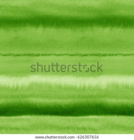 Wet watercolor green seamless pattern with color blurred stripes. Repeat straight stripes texture background. Hand drawing grass pattern. Royalty-Free Stock Photo #626307656