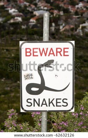 Snake sign (South Africa).